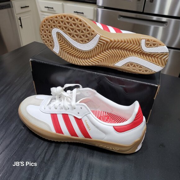 Adidas Samba OG PUIG Men's Shoes White Scarlet Red Gum JQ5865 BRAND NEW IN BOX - Picture 7 of 16